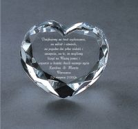 Kryształowa Statuetka "Serce"